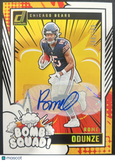 2024 Panini Donruss Bomb Squad Rome Odunze #3 Autograph 148/199